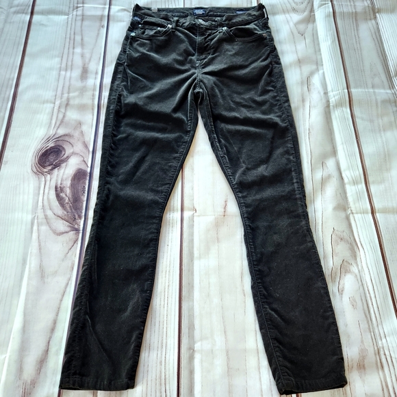 Citizens of Humanity "Rocket" High Rise Skinny Velour Black Pant Jean | Size 26 - Picture 4 of 14